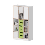 qickly® Schrank, 5 OH, 2 Türen, 6 große Ergo Tray Boxen, B/H/T: 104,2x176x42,6 cm 